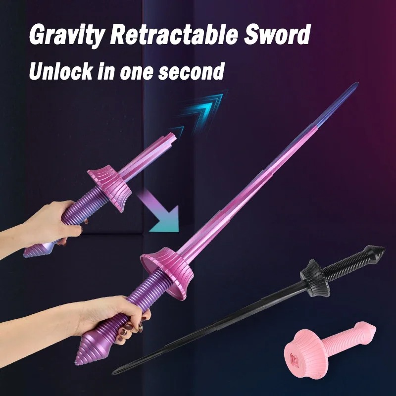 Cosplay Prop Display - 3D Gravity Telescopic Spiral Samurai Sword