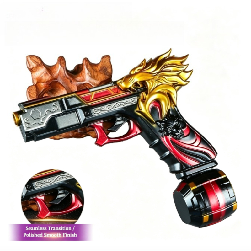 Cosplay Prop Display - Alloy Ornament Model, Decorative Pistol Prop,