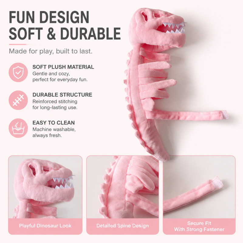Dinosaur-Patterned Pet Bodysui - Cosplay Prop Pattern ulasan dan harga