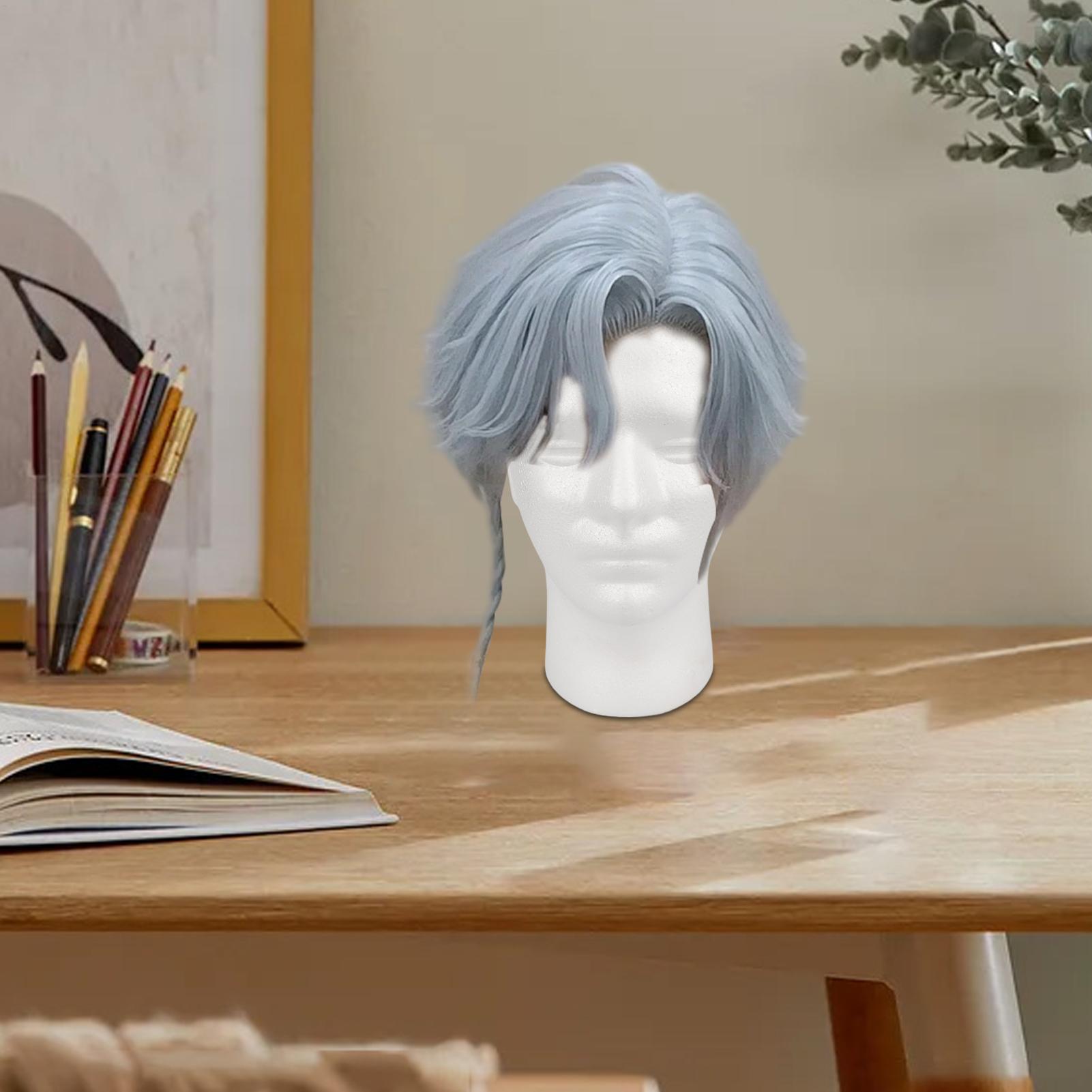 Man Foam Hair Head Model Wig M - Cosplay Prop Foam ulasan dan harga