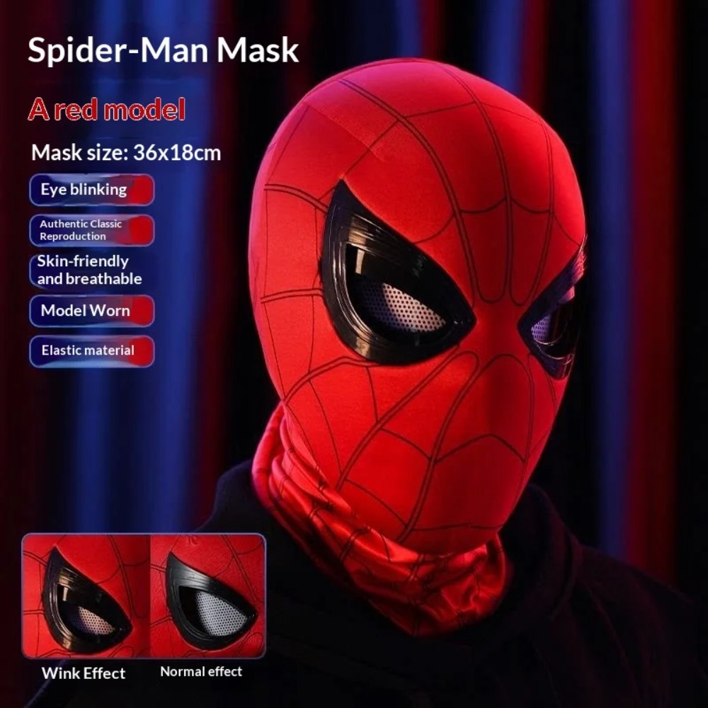 Spider-Man Headgear With Movab - Cosplay Prop Display ulasan dan harga