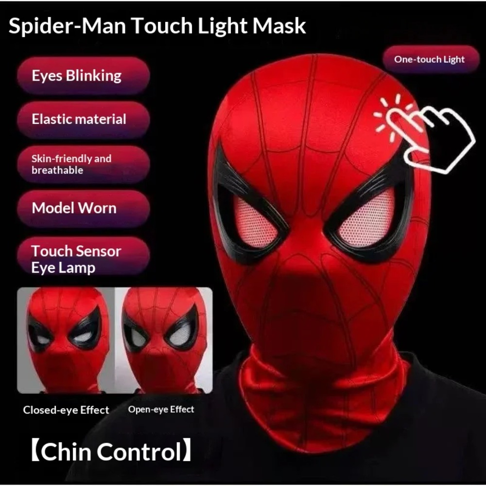 Spider-Man Headgear With Movab - Cosplay Prop Display ulasan dan harga