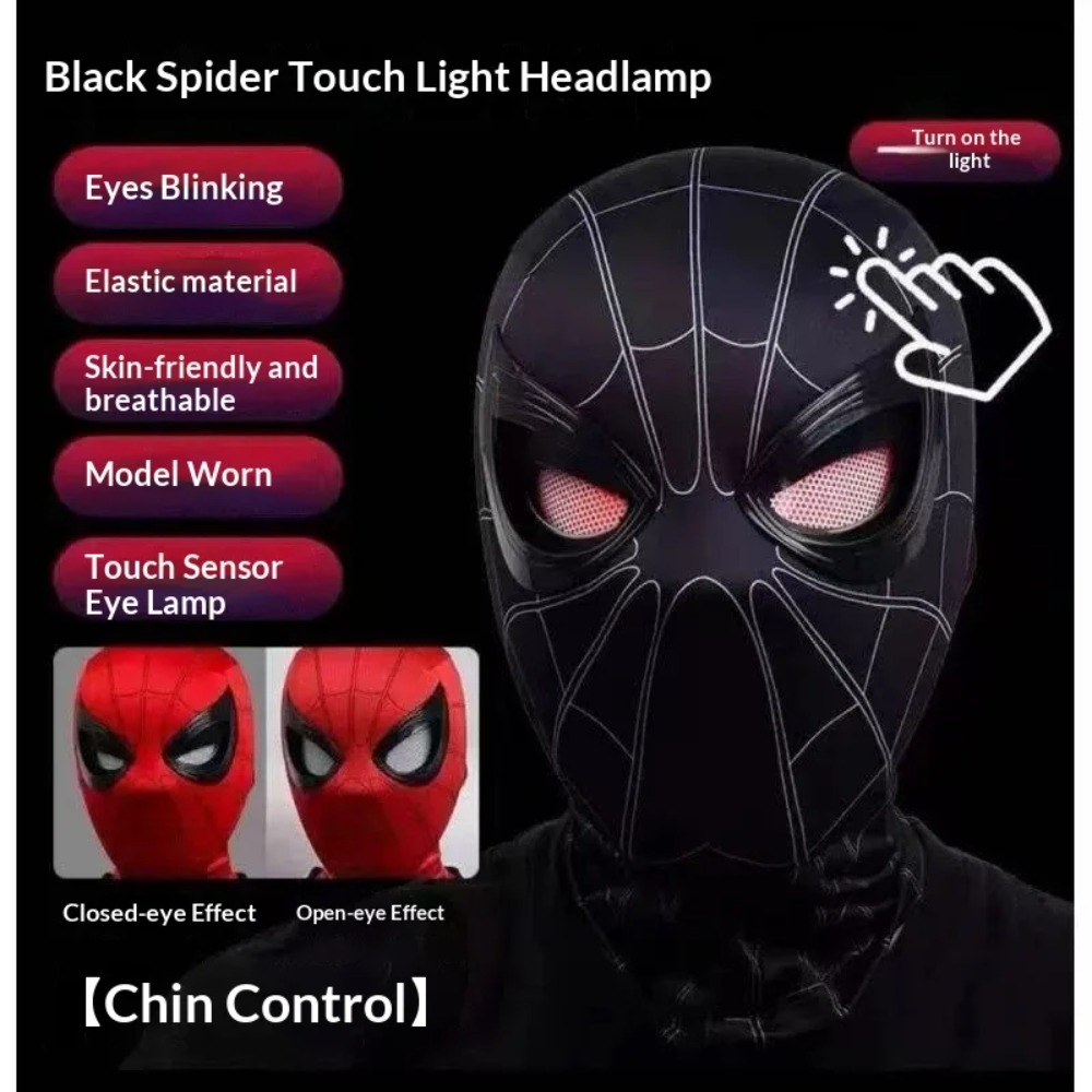 Spider-Man Headgear With Movab - Cosplay Prop Display ulasan dan harga
