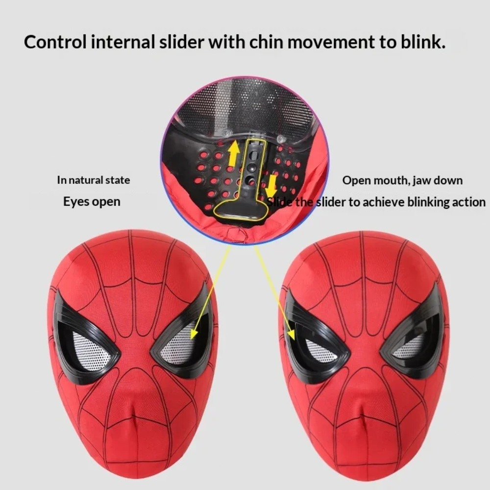 Spider-Man Headgear With Movab - Cosplay Prop Display ulasan dan harga
