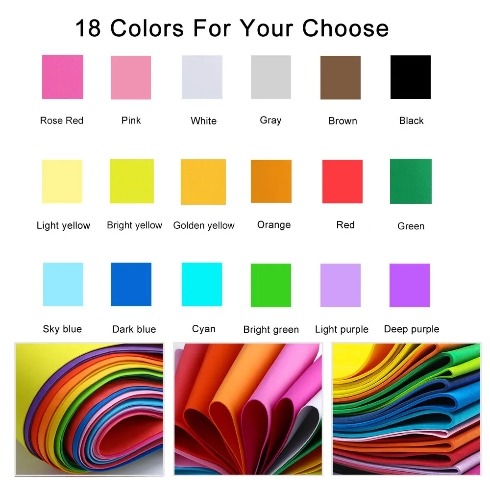 18 Colors 2mm Thick Colorful   - Eva Foam Sheet ulasan dan harga